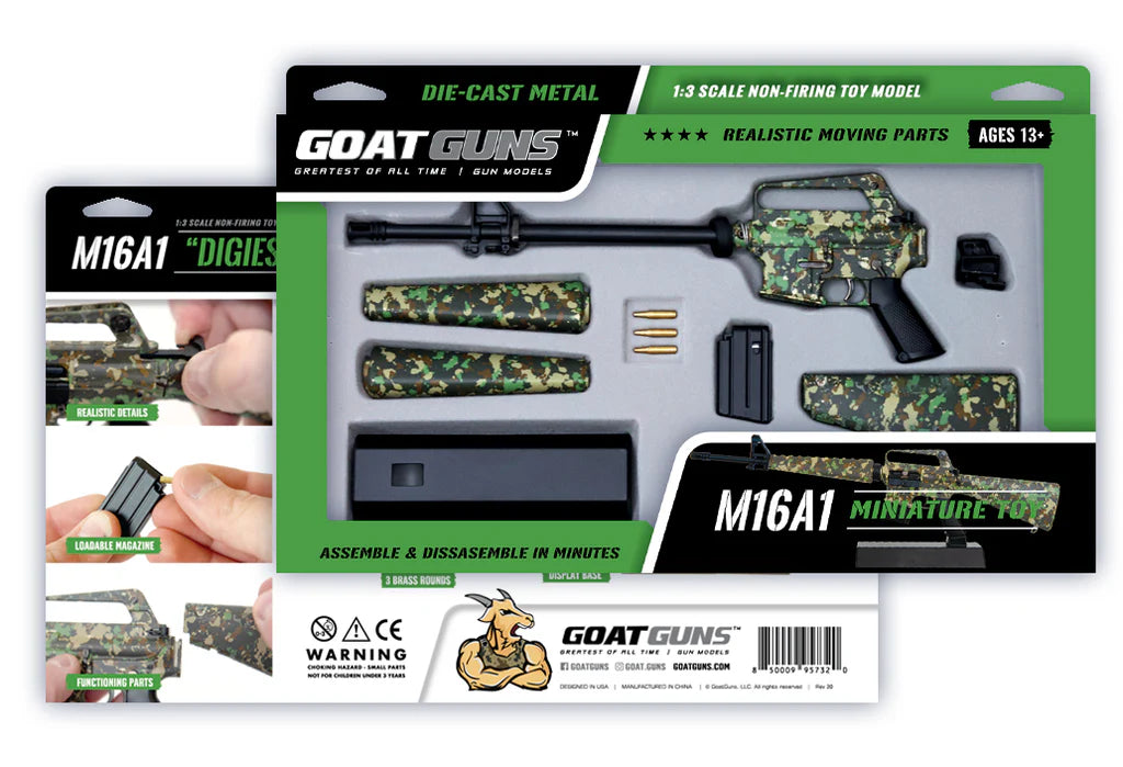 Goat Guns Mini M16A1 1:3 Scale Model - Camo