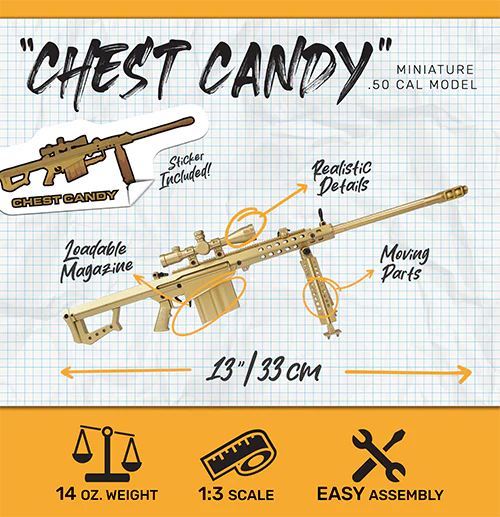 Goat Guns BARRETT 50cal Model - Gold