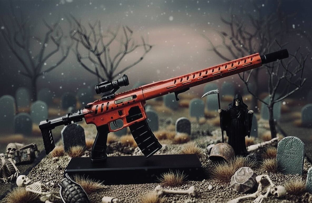 Goat Guns AR15 Skeleton Model RED