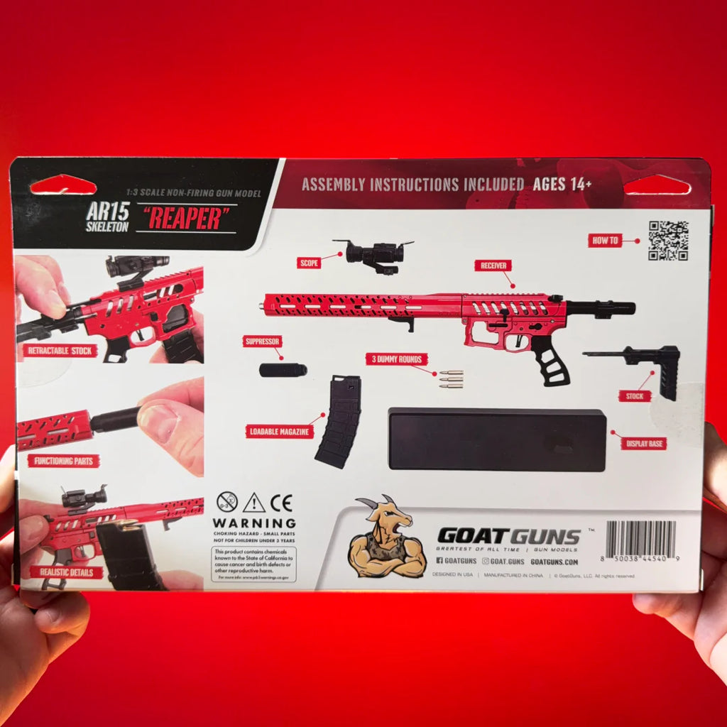 Goat Guns AR15 Skeleton Model RED