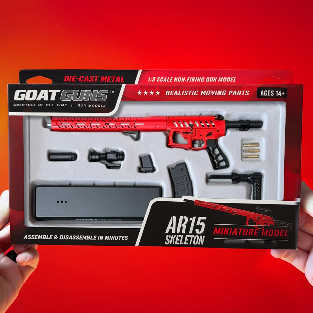 Goat Guns AR15 Skeleton Model RED