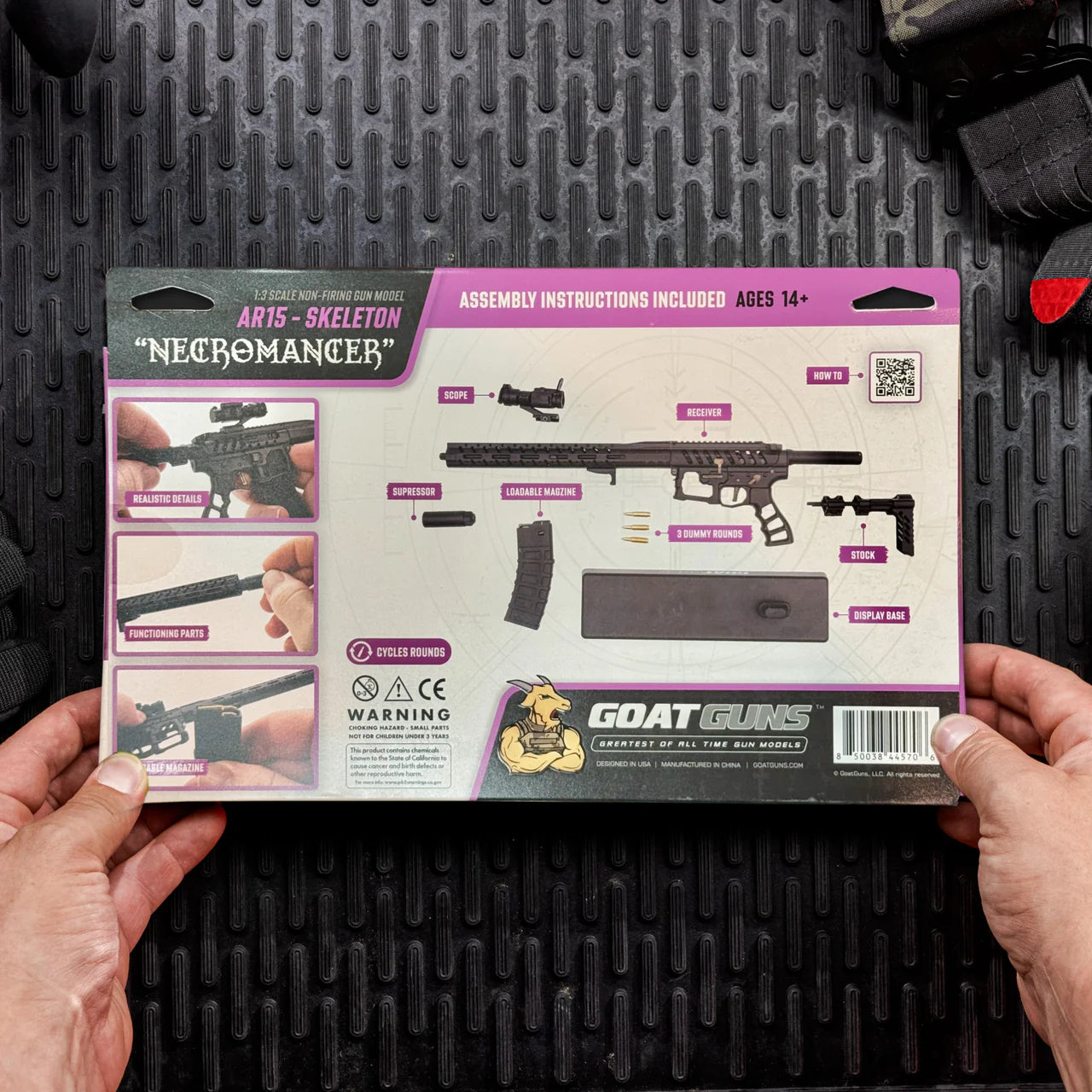 Goat Guns AR15 Skeleton Model Black