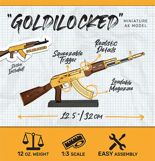 Goat Guns AK47 Model - Gold