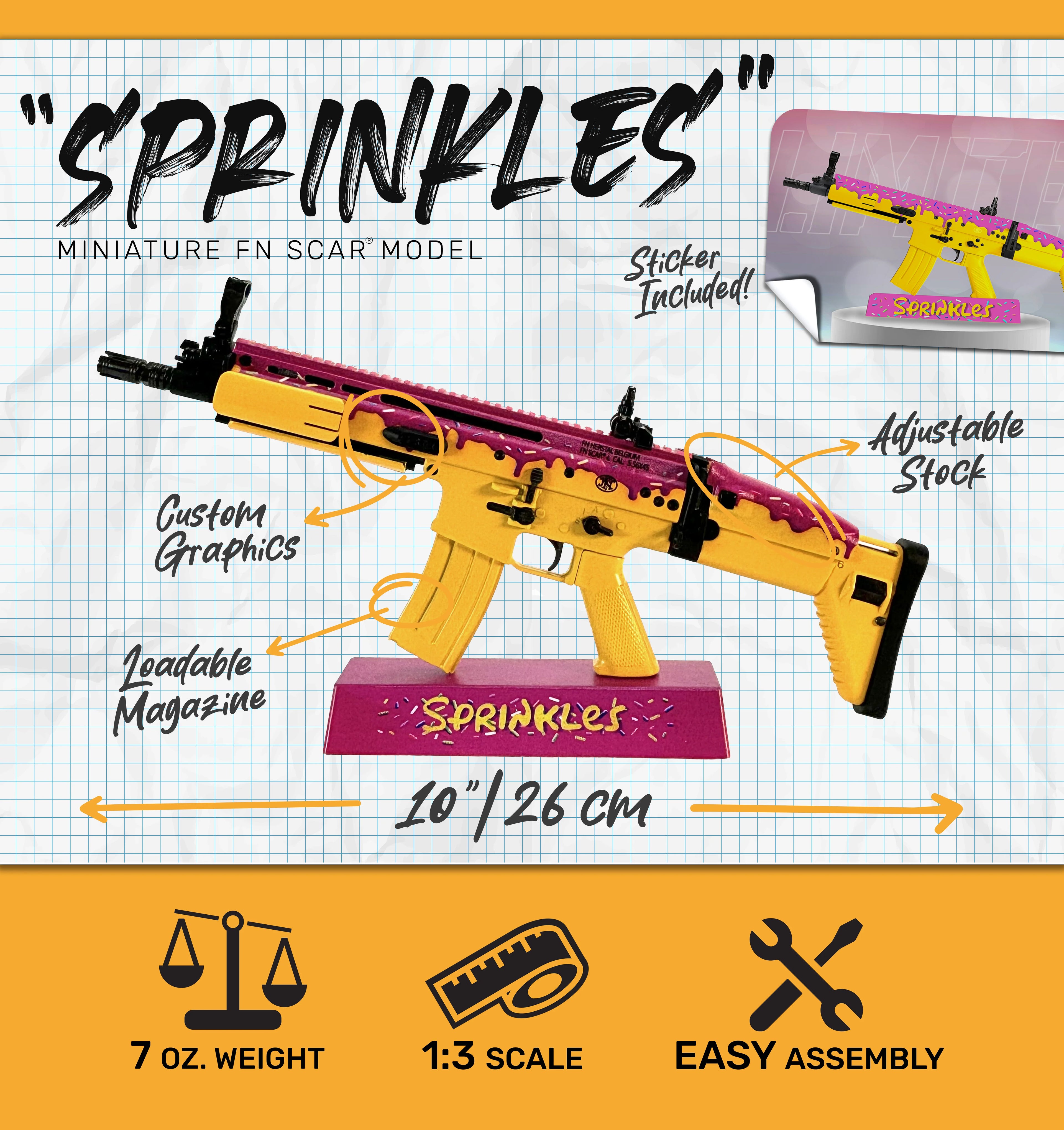 Goat Guns Donut 1:3 Scale SCAR Limited Edition