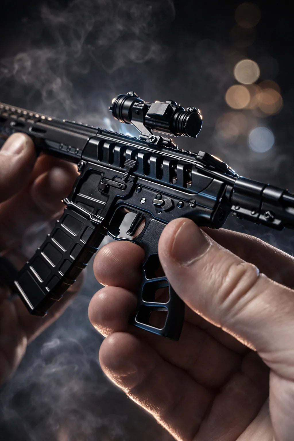 Goat Guns AR15 Skeleton Model Black