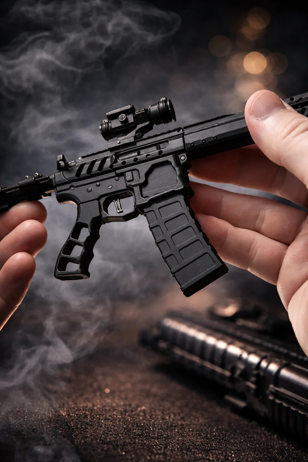 Goat Guns AR15 Skeleton Model Black