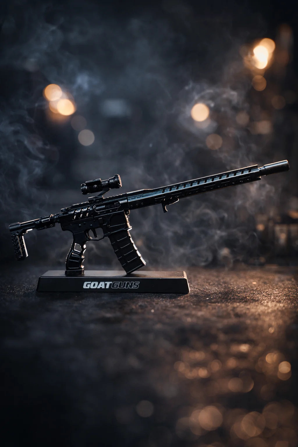 Goat Guns AR15 Skeleton Model Black